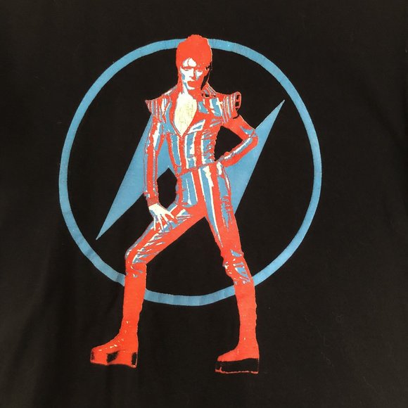 David bowie shirt size medium graphic tee t-shirt size medium unisex band tee - Picture 2 of 4